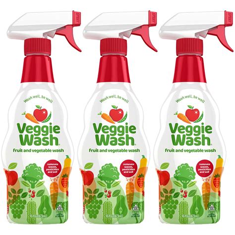 Veggie Wash Fruit and Vegetable Wash, 16 Fl Oz (Pack of 3) for sale ...