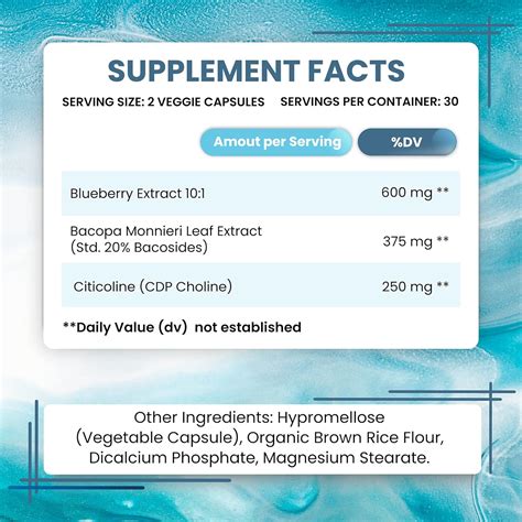 Buy Brain Memory Supplement Nootropic Booster with Citicoline (CDP ...