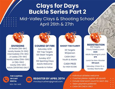 Clays for Days Buckle Series, Mid-Valley Clays & Shooting School ...