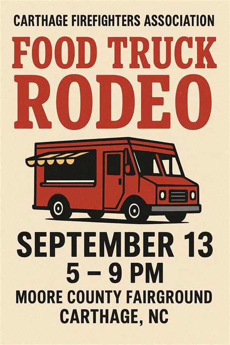 Food Truck Rodeo, 4396 hwy 15-501, Carthage, 13 September 2025 | AllEvents