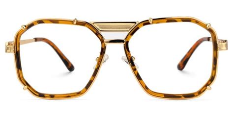Rumble Geometric Tortoise Glasses | Zeelool Glasses
