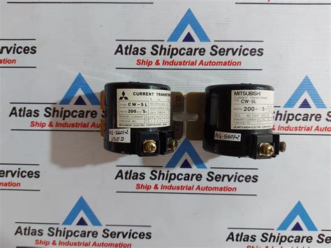 MITSUBISHI CW-5L CURRENT TRANSFORMER RATIO 200AT/5A – Atlas Shipcare ...
