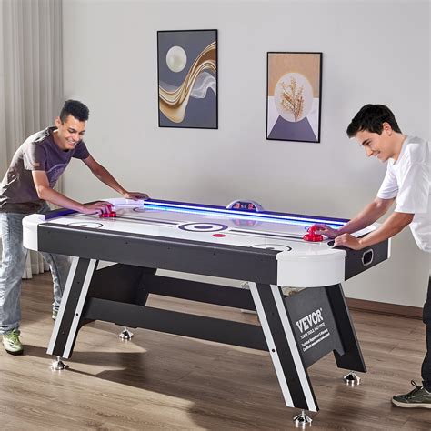 "SKYSHALO 72"" LED Air-Powered Hockey Table, Electronic Scoreboard ...