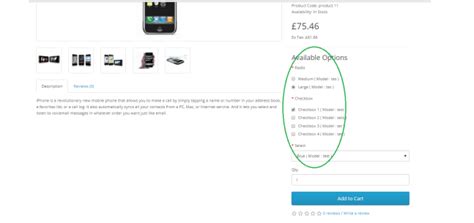 Opencart - Product Option Model