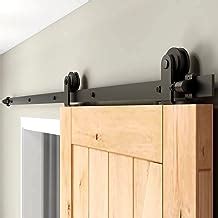 CCJH 9FT Single Sliding Barn Door Hardware Kit Black | Ubuy India