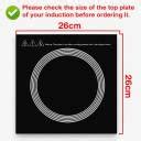 jkbk Induction Cooker COOKTOP Glass Plate - Square Shape : 26 x 26 cm ...