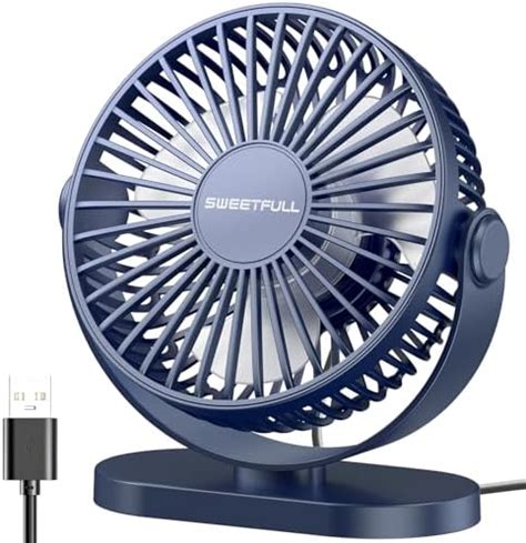 SMARTDEVIL Small USB Desk Fan,3 Speeds Portable Desktop Table Cooling ...