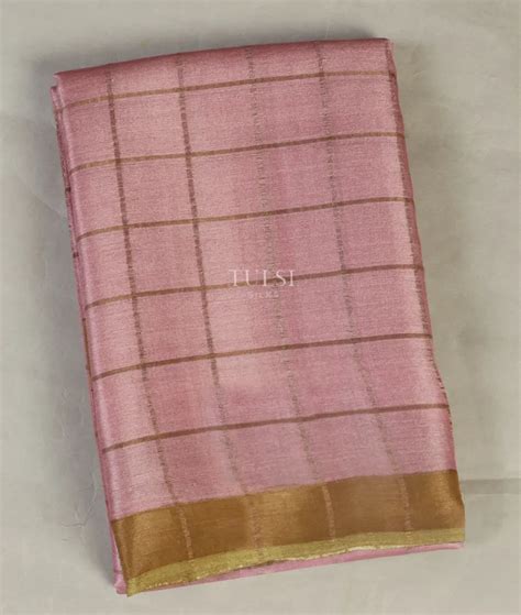 Buy Lavender Woven Tussar Saree T504489