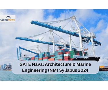 GATE Naval Architecture & Marine Engineering (NM) Syllabus 2024: PDF ...