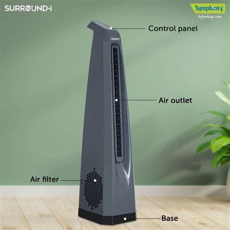 Buy Surround-i Bladeless Tower Fan with Remote Control Online from ...