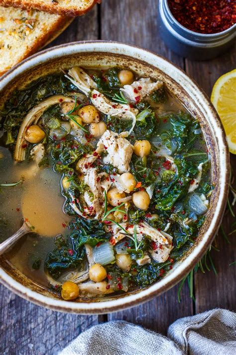 Chicken Kale Soup Recipe | Feasting at Home