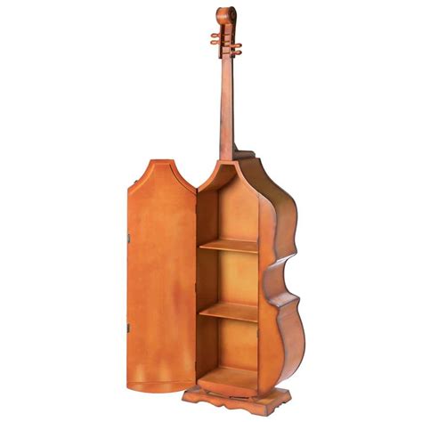 Buy Brown 6.5 Feet Tall Violin, 3 Shelf Large Violin Shaped Cabinet ...