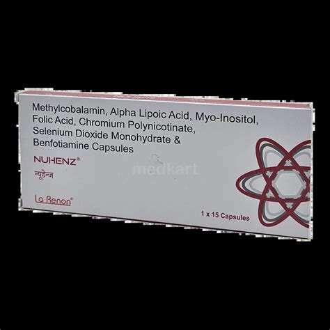 NUHENZ CAPSULE 15'S : View Price, Combination and Alternatives | Medkart