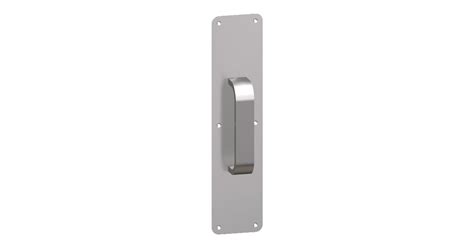 Hager 44L3121510B 3.5" x 15" 1/2" Radius Corner 0.050" Gauge Pull Plate ...