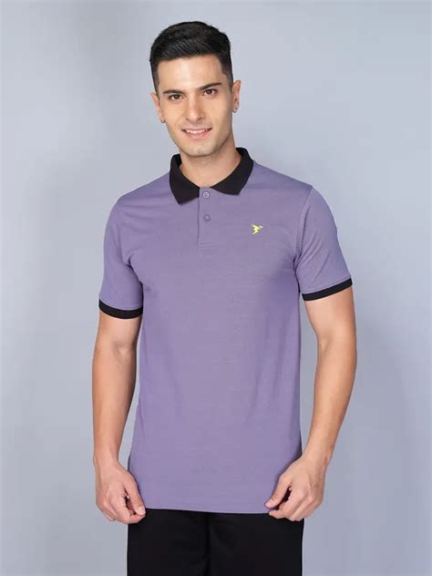 Men Slim Fit Polo T-shirt with Elasto Plus