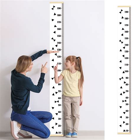 CREATITOY Wall-Mounted Growth Chart Ruler Customizable Height ...
