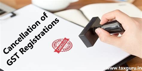 Notice for Cancellation of GST Registration in Form GST REG-17