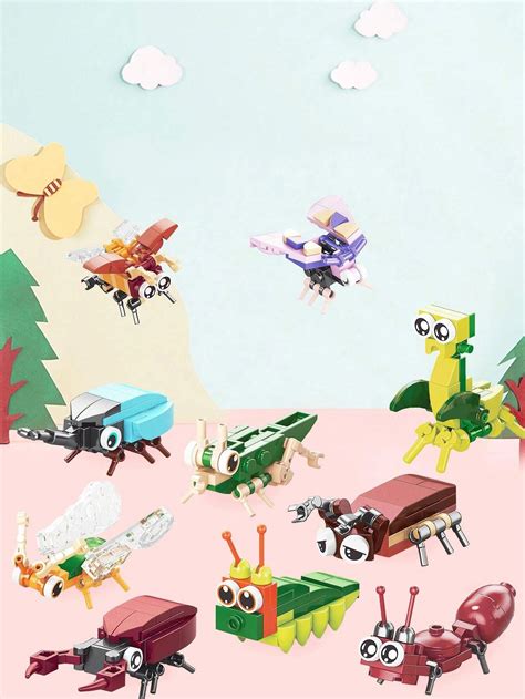 Conjunto Ornamental de Brinquedo de Bloco de Construção em Série ...