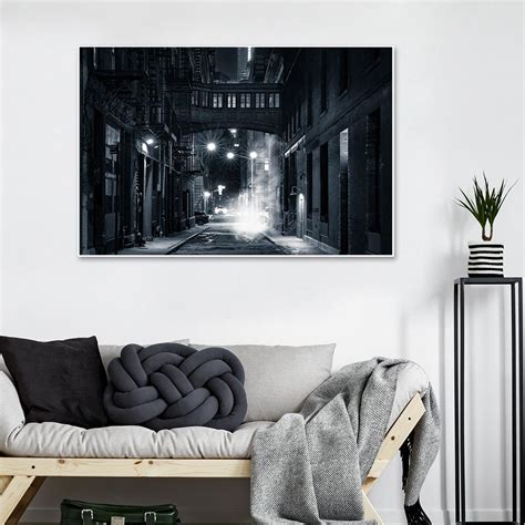 Smokey Street of New York City Framed Wall Art – Decors Mantra