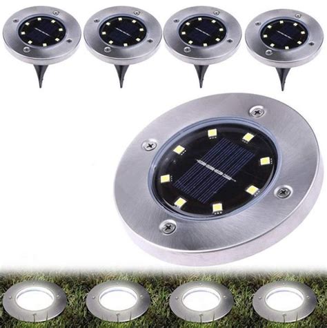 Солнечные уличные светильники для дома и сада Solar Disk Lights ...