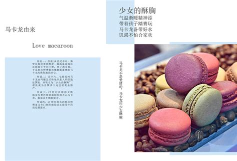 清新美味马卡龙宣传画册整套 | Macarons, Shopping
