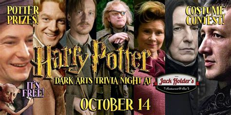 Harry Potter and the Dark Arts Trivia at Jack Holders! FREE TO PLAY ...