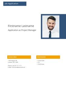 CV template up-to-date, two-tone, clear - CVhero