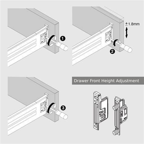 Image result for Drawer Front Adjustment