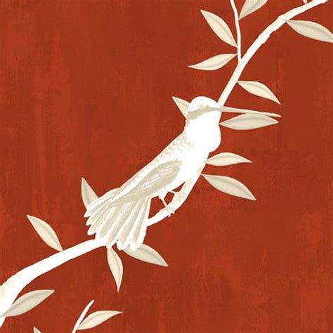 Life n Colors Chinoiserie Design Red & White Orange Florals Wallpaper ...