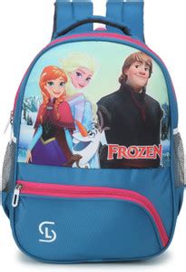 SLUE Sky Blue Kids Frozen Cartoon School Bag Pack 27 L Backpack Sky ...