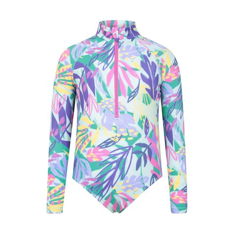 Mountain Warehouse Childrens/Kids Mira Rash Guard Swimsuit (Multicoloured)