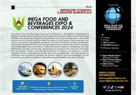 Mega Food & Beverages Expo and Conferences, Lekan Salami Stadium ...