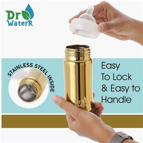 Buy Dr.WaterR Stainless Steel Baby Feeding Bottle - 300 ml from Dr ...