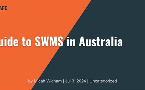 Image result for Generic SWMS NSW Example