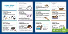 Food Idioms Meaning Cards