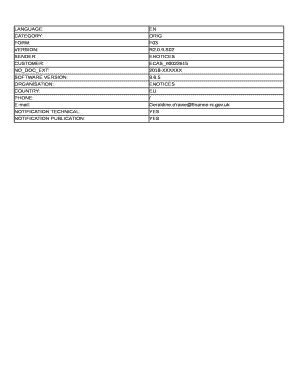 Fillable Online LANGUAGE: EN CATEGORY: ORIG FORM: F03 VERSION: R2.0.9 ...