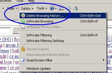 Image result for Browsing History Internet Explorer