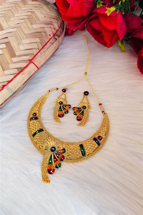 Wings Of Dream- Gold Plated Necklace Set – Monamaar