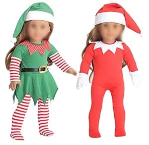 sweet dolly Christmas Doll Clothes Set, Doll Accesories Included, 18 ...