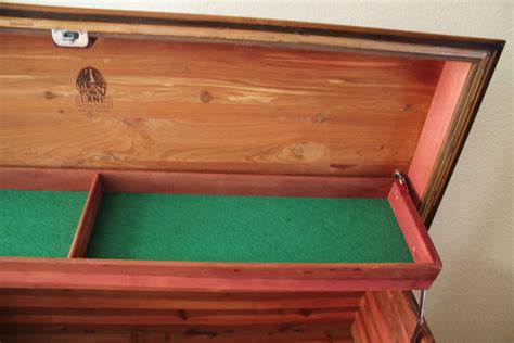 Magnificent! Art Deco 1950 Lane Cedar Hope Waterfall Chest Walnut ...