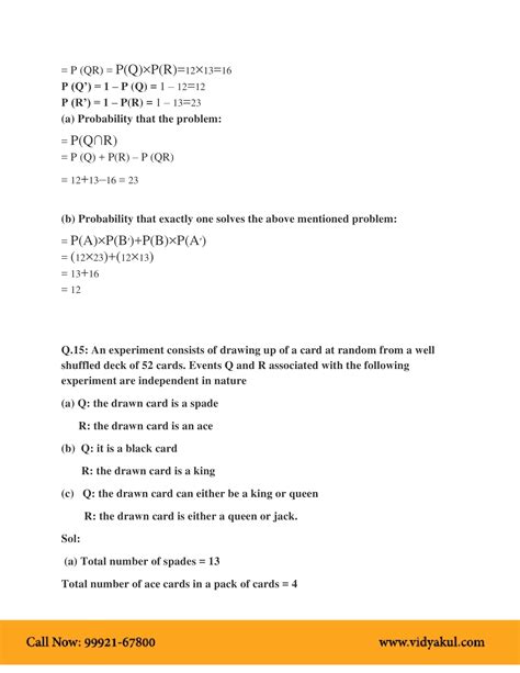 Image result for Printed Class 12 Probability Summary