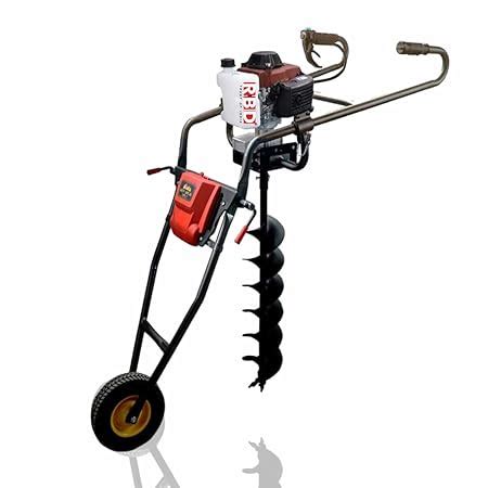 RBD Machine’s Hand Earth Auger Drill Tiller for Ground Trolly Type Hole ...