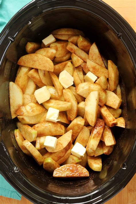 Easy Slow Cooker Apples - One Sweet Appetite