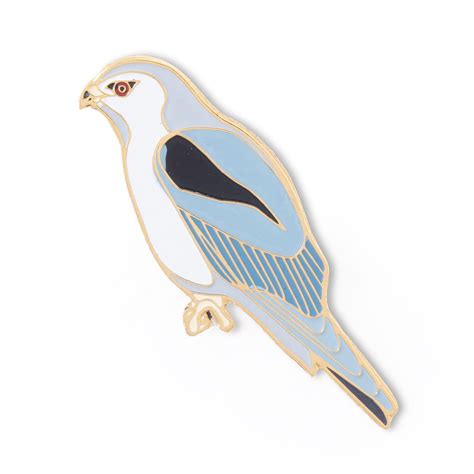 Buy WWF-India | Bird Lapel Pin - Black Shouldered Kite | Metal ...