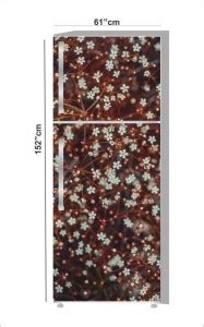 RUBY DECOR 62 cm Decorative Fridge Sticker Vinyl Fridge Sticker ...