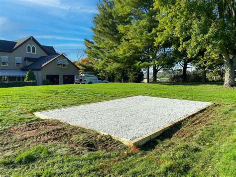12x14 Gravel Shed Foundation in Etters, PA | Firm Foundations