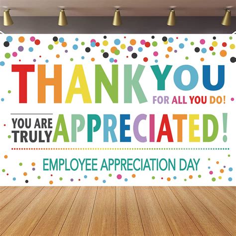 Know me Employee Appreciation Day Backdrop Banner Decorations, We ...