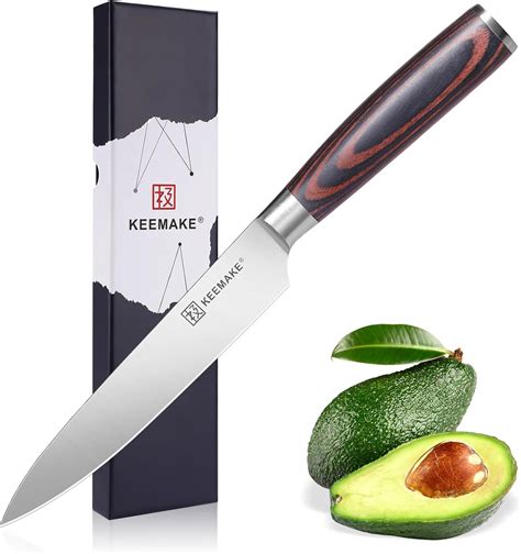 Amazon.com: KEEMAKE Utility Knife 6 inch, Paring Knife with German High ...
