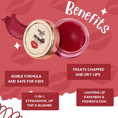 Best Organic Beetroot Lip & Cheek Tint Lip Balm
