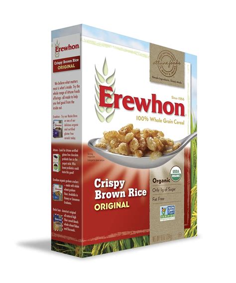 Amazon.com: Erewhon Crispy Brown Rice Cereal, Organic, 10-Ounce Boxes ...
